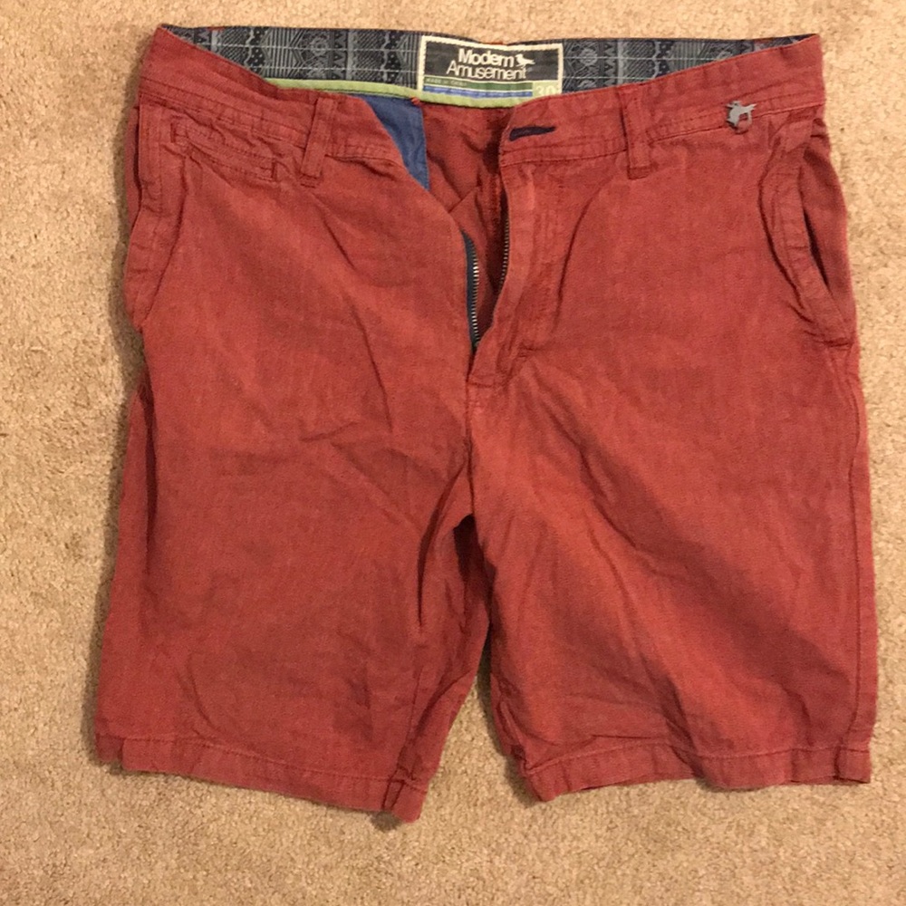 Modern Amusement Maroon Shorts